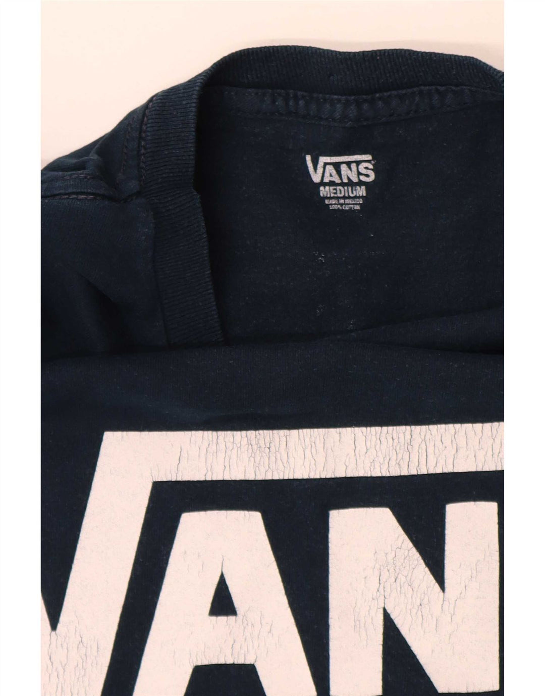 Vans T-Shirt Graphique Homme Bleu Marine Moyen