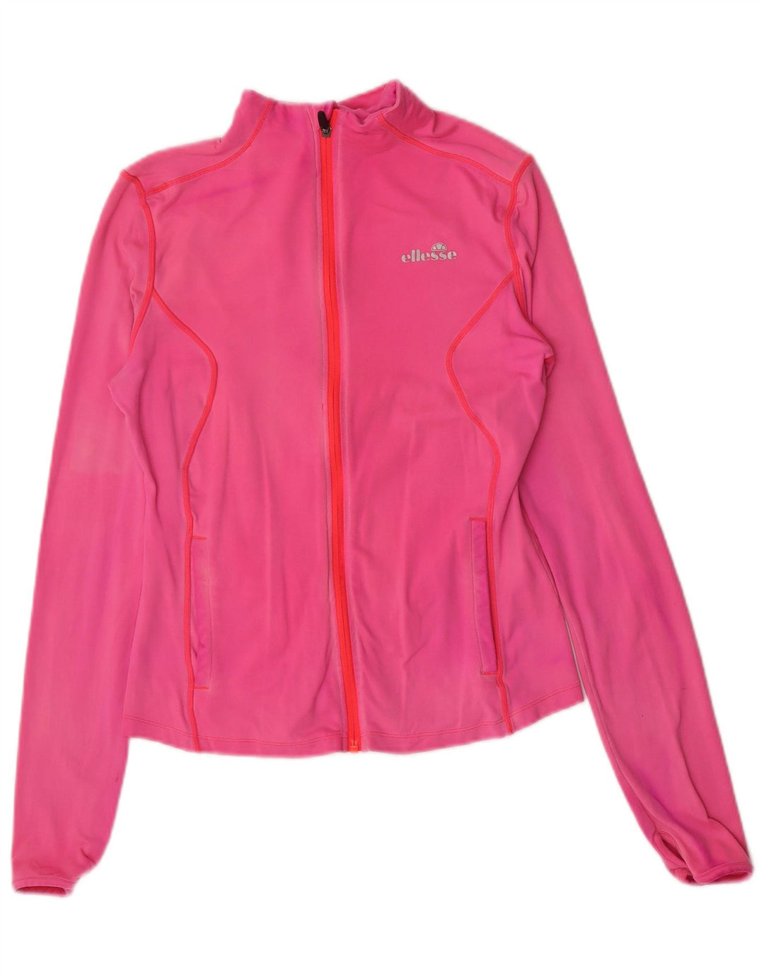 Ellesse Veste de survêtement pour femme UK 12 Nylon rose moyen