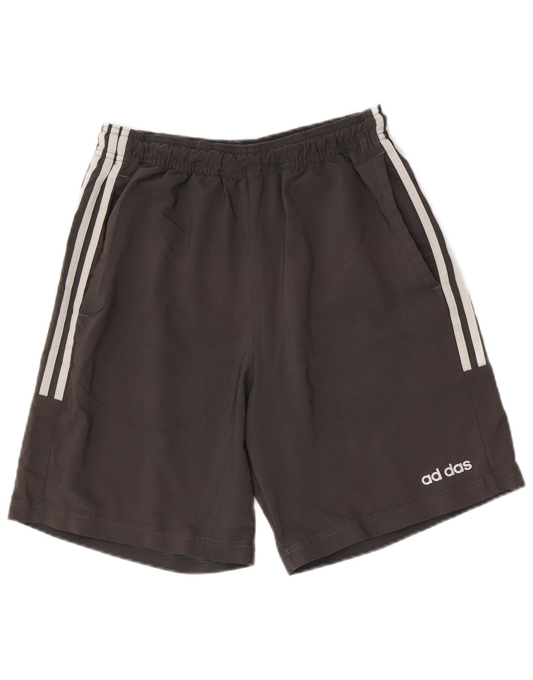 Adidas Short de sport homme gris moyen polyester