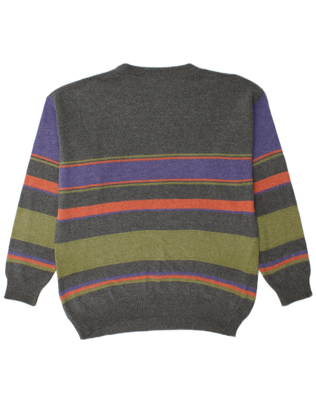 LINEA Pull col rond homme IT 48 moyen rayé multicolore
