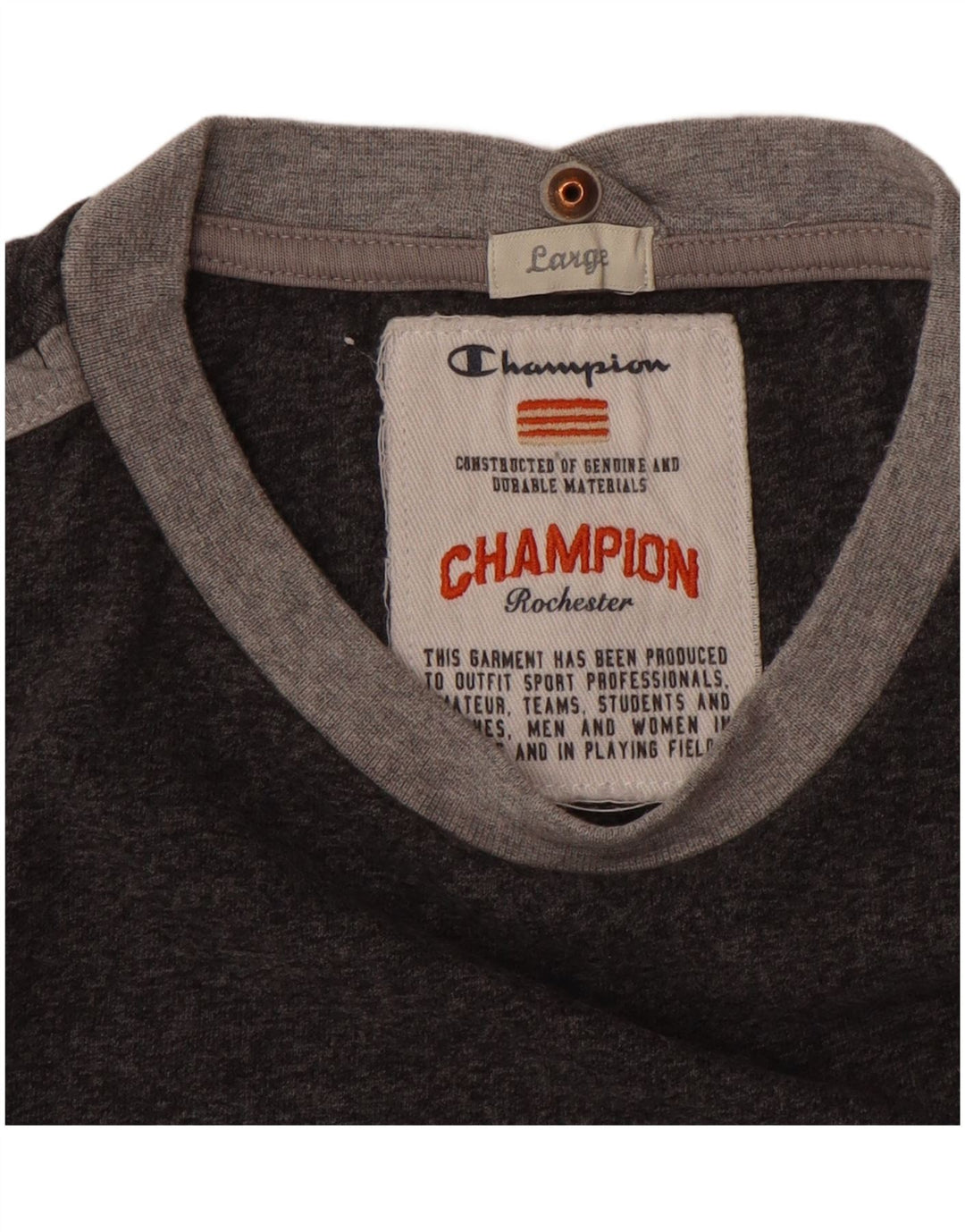 Champion T-Shirt Graphique Homme Grand Gris Coton
