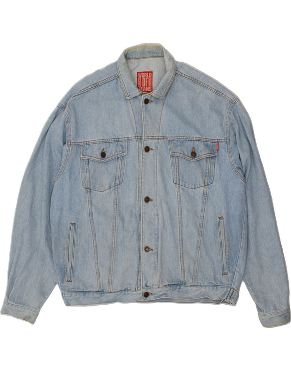 CASUCCI Veste en Jean Homme UK 44 2XL Bleu Coton