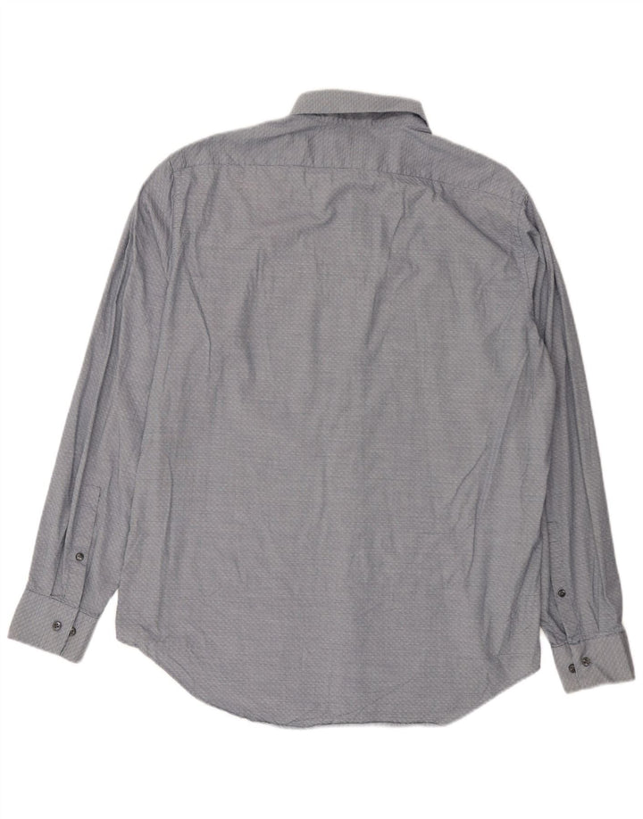 Calvin Klein Chemise Slim Fit Homme Bleu Marine Géométrique