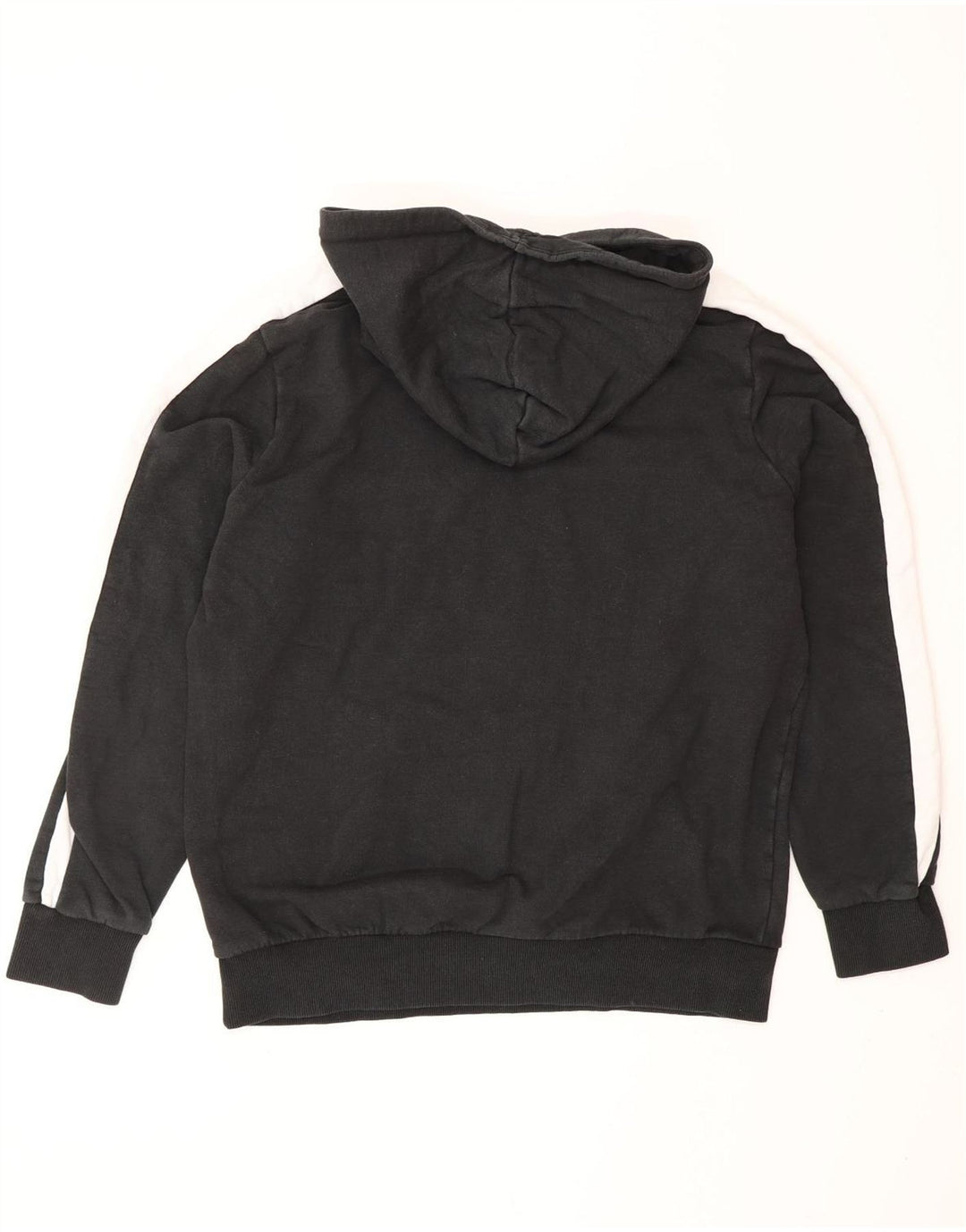 PUMA Pull à capuche pour homme en coton color block noir moyen