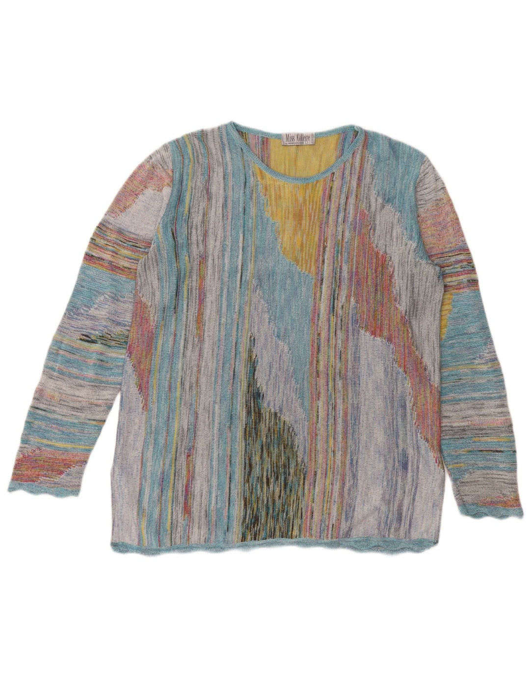 MARCAZZANI Pull ras du cou pour femme UK 16 Large Multicolore