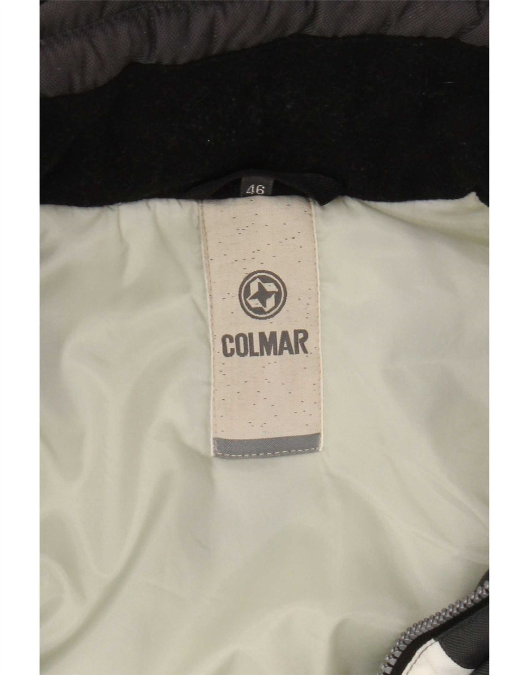 Colmar Veste de ski à capuche coupe ample pour homme IT 46 Small Gris Colourblock