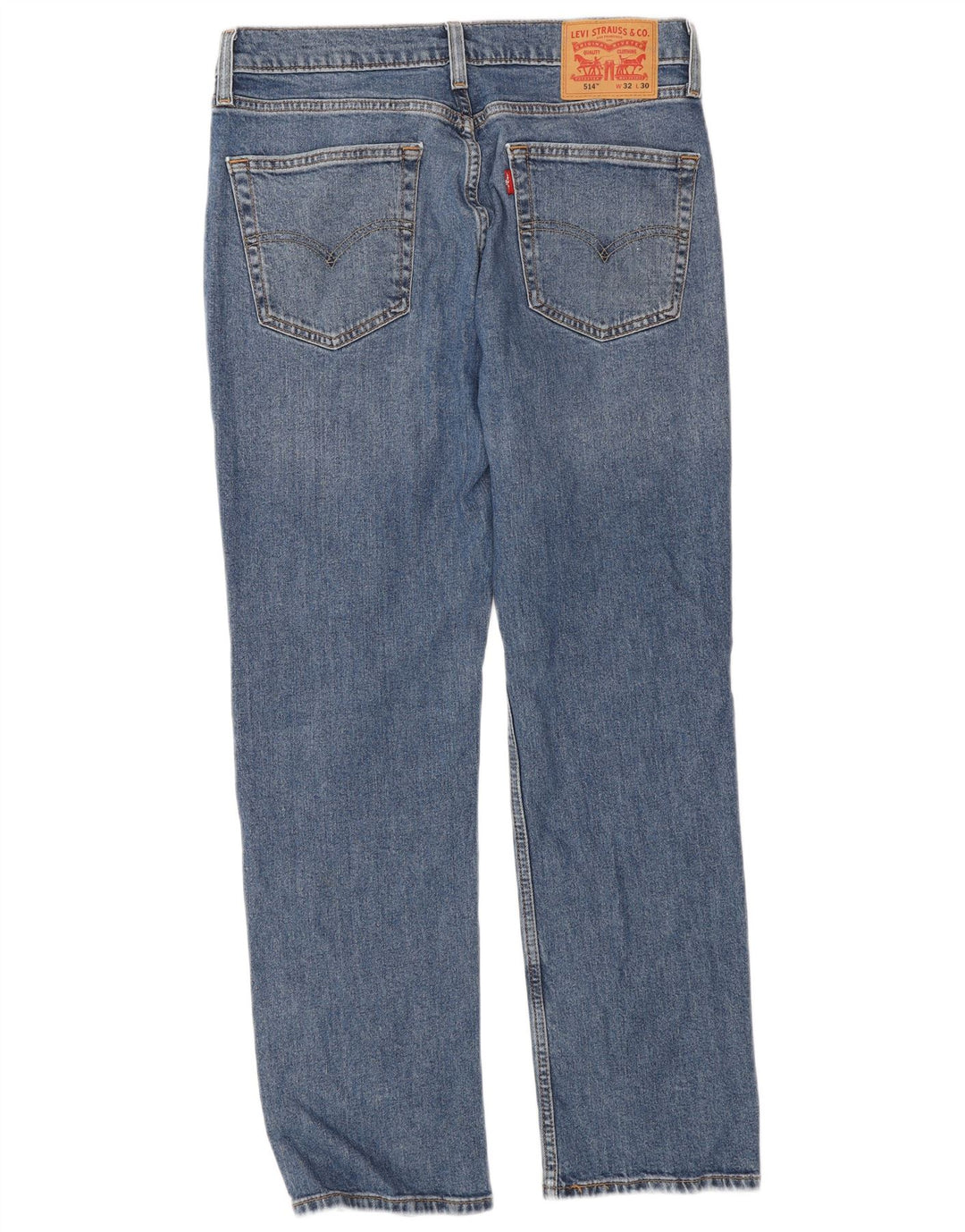 Levi's Jean Droit 514 Homme Bleu W32 L30 Coton