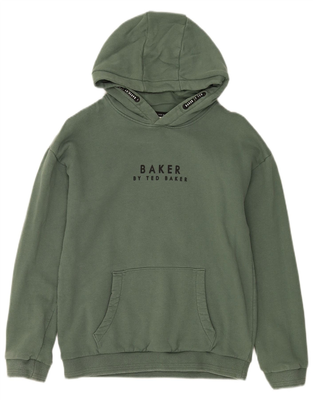 TED BAKER Pull à capuche graphique pour fille 11-12 ans Vert Coton