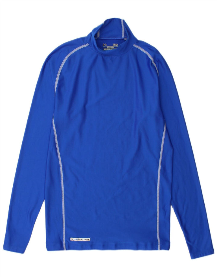 UNDER ARMOUR Haut Cold Gear à manches longues pour homme en polyester bleu moyen