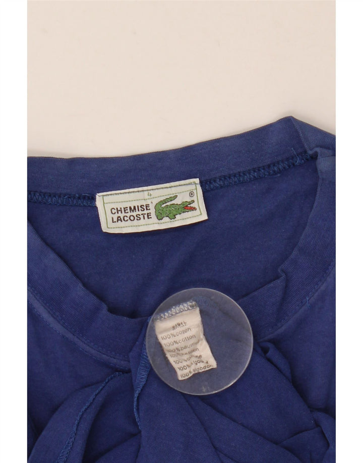 Lacoste T-Shirt Homme Top Taille 4 Coton Bleu Moyen