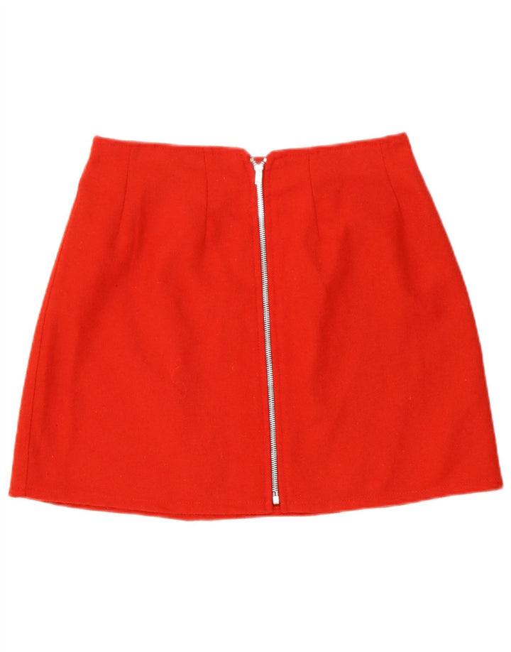 vintage Femme Mini Jupe Moyenne W28 Rouge