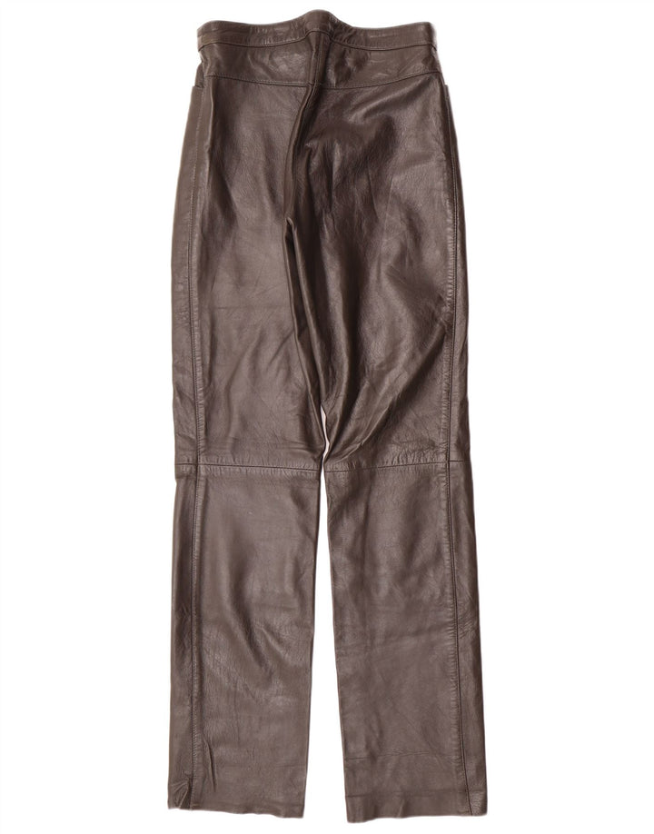 MADDOX Pantalon en cuir pour femme EU 36 Small W26 L32 Cuir marron