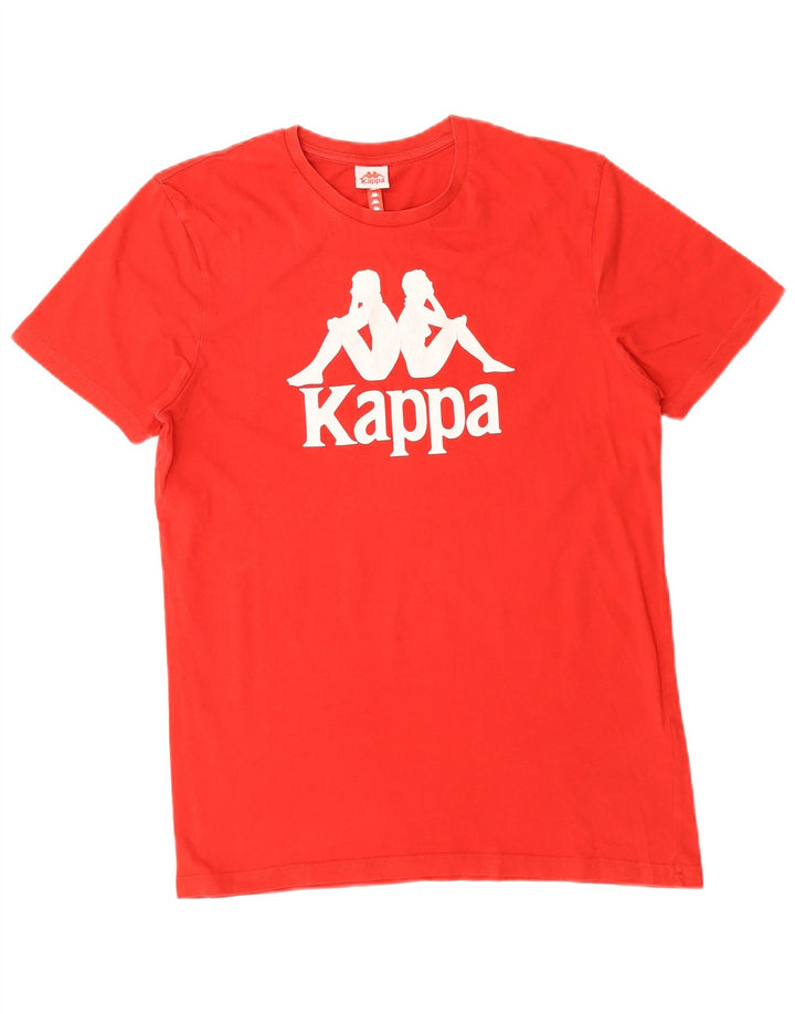 KAPPA T-Shirt Graphique Homme Rouge Moyen Coton