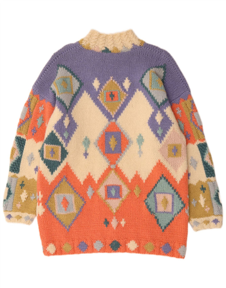 Paco Pull long à col roulé pour femme UK 10 Small Multicolore N