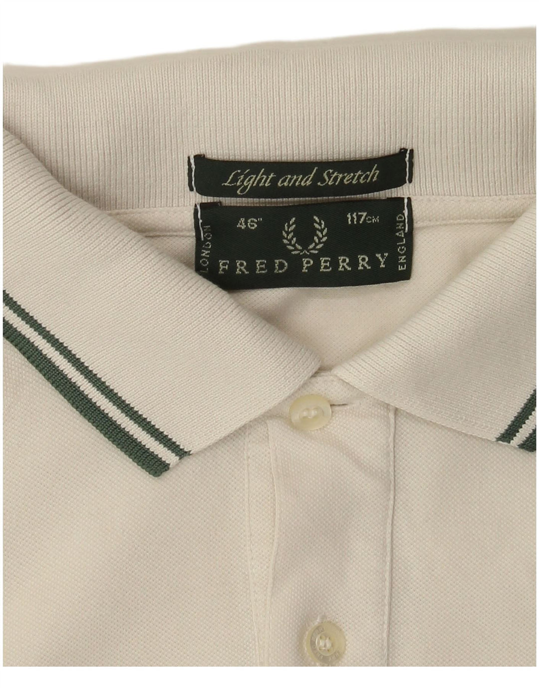 Fred Perry Polo léger et extensible pour homme Blanc Taille L