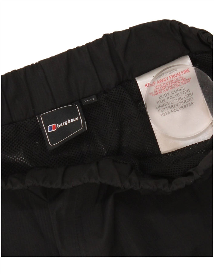 Berghaus Pantalon imperméable Fille 11-12 ans Noir Polyester