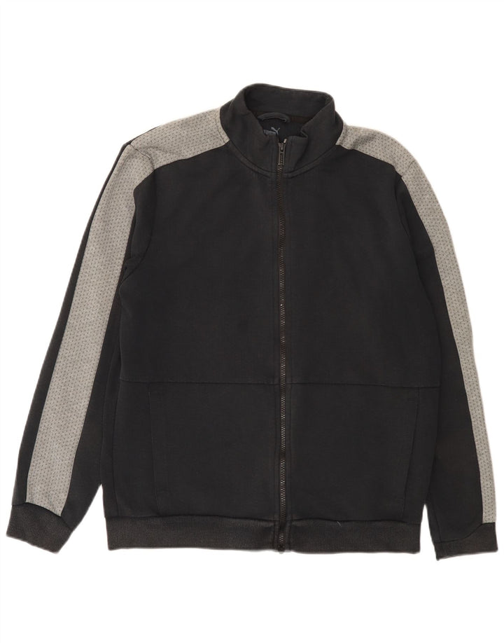 Puma Veste de Survêtement Homme Noir Moyen Coton Colorblock