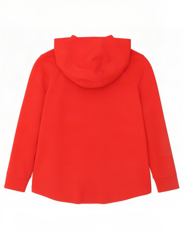 Nike Pull à capuche zippé pour femme UK 14 Coton rouge moyen