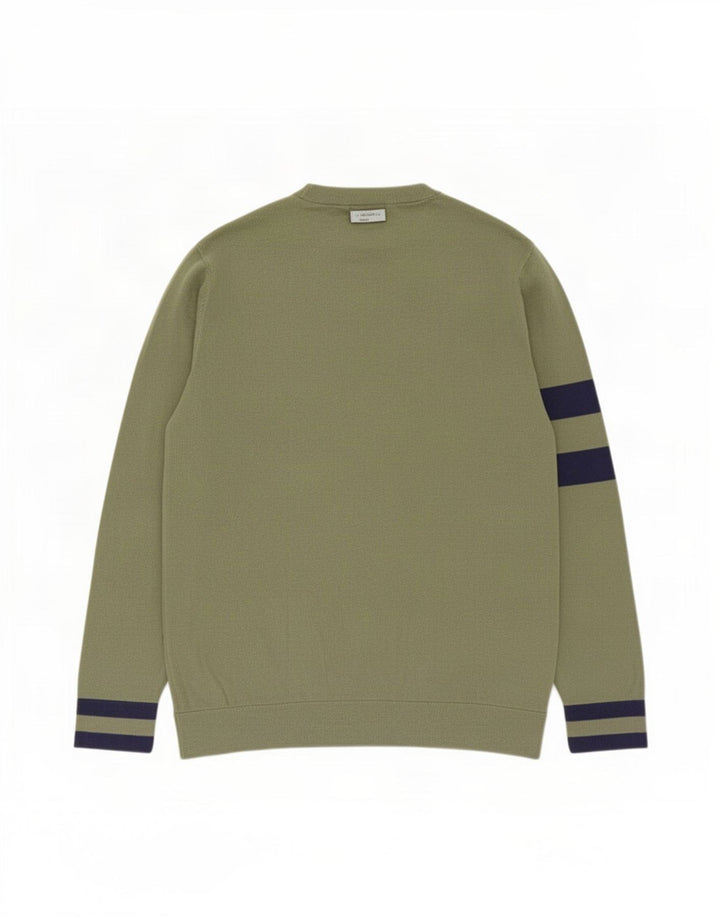 Puma Pull V-Neck Jumper Homme Vert Moyen Colourblock