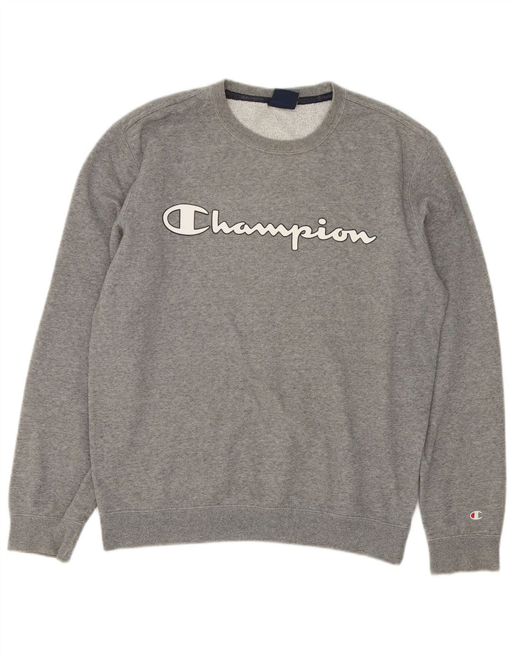 Champion Sweat-shirt graphique pour homme Petit coton moucheté gris