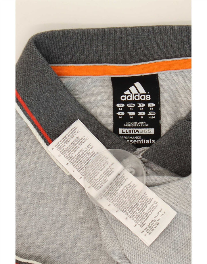 Adidas Polo Clima 365 Homme Gris Moyen Coton