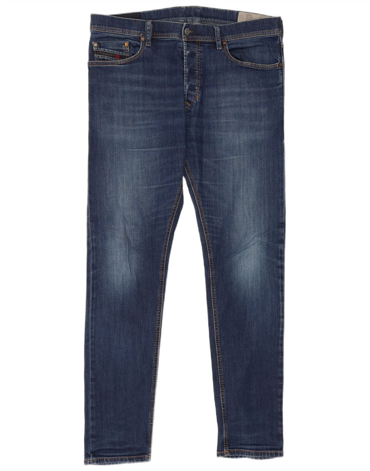 Jean Slim Homme Diesel W34 L31 Bleu Marine Coton
