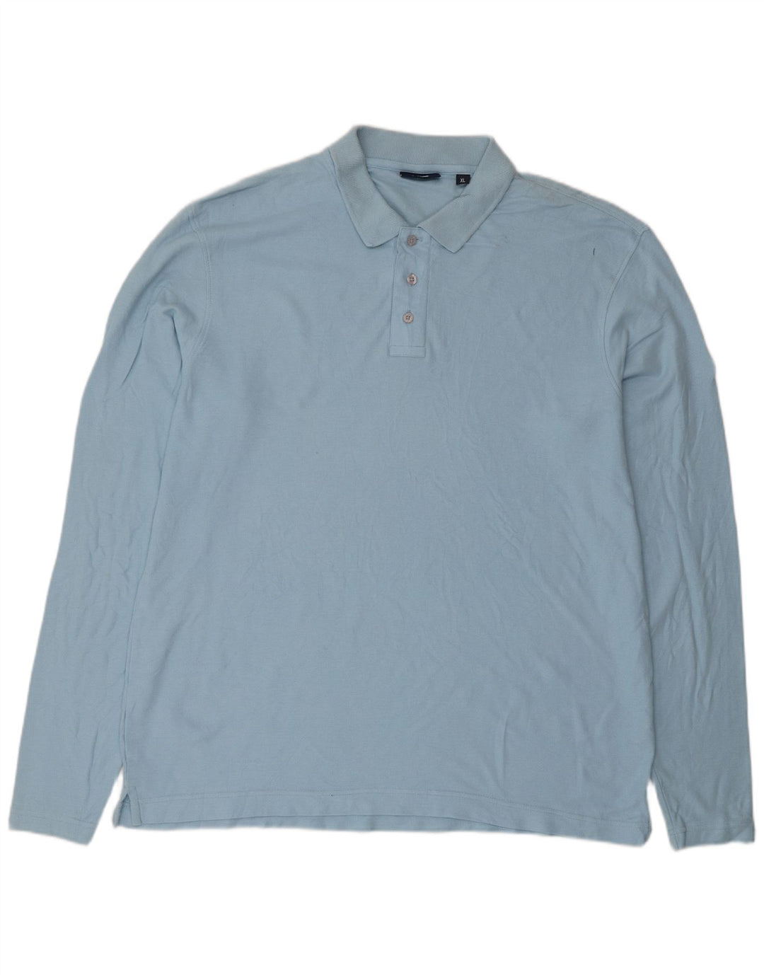 FILA Polo à manches longues homme XL bleu coton