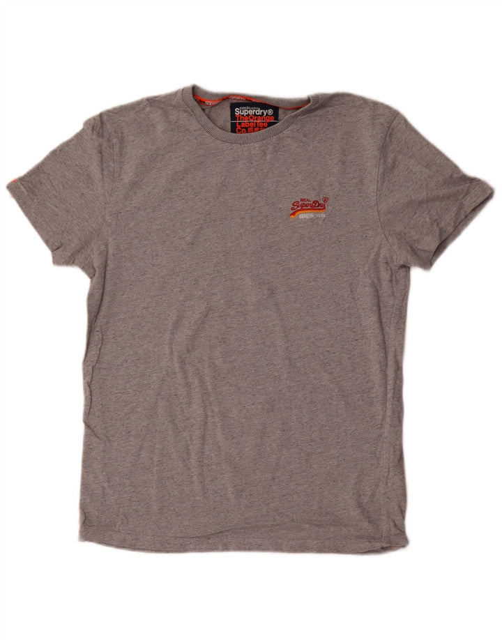 Superdry T-Shirt Homme Petit Gris Coton