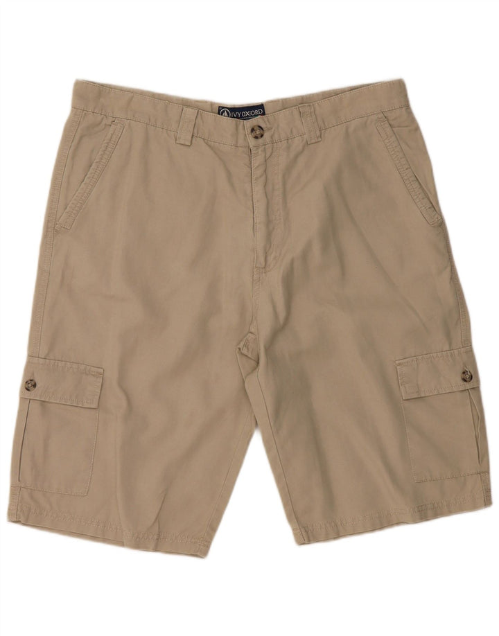 IVY OXFORD Short Cargo Homme IT 52 XL W38 Coton Beige
