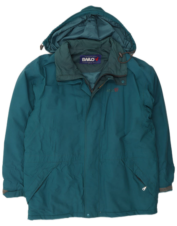 Bailo Manteau coupe-vent à capuche pour homme UK 44 2XL Bleu Polyamide