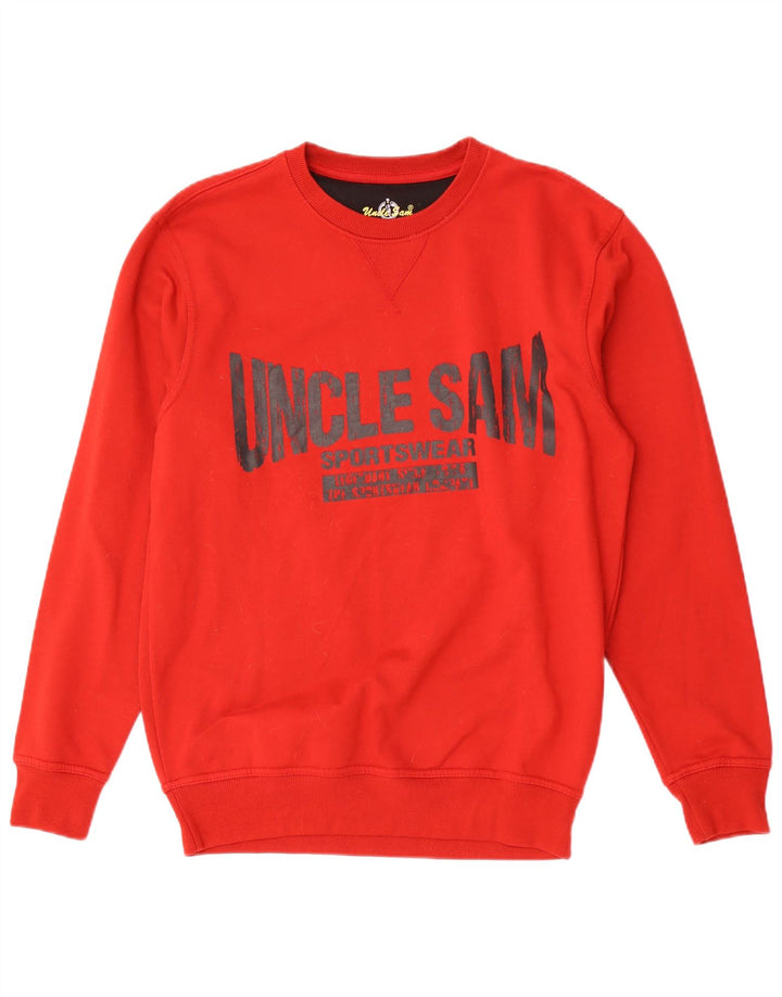 Oncle Sam Mens Graphic Sweatshirt Jumper Grand Rouge Coton