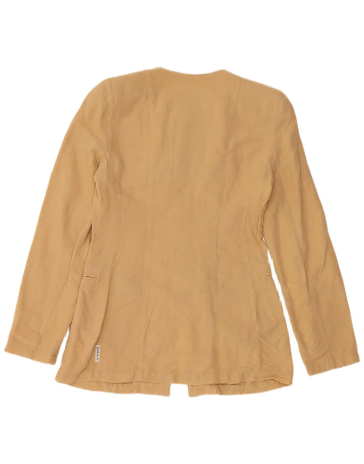 ARMANI JEANS Veste Blazer Femme IT 40 Petit Beige Viscose
