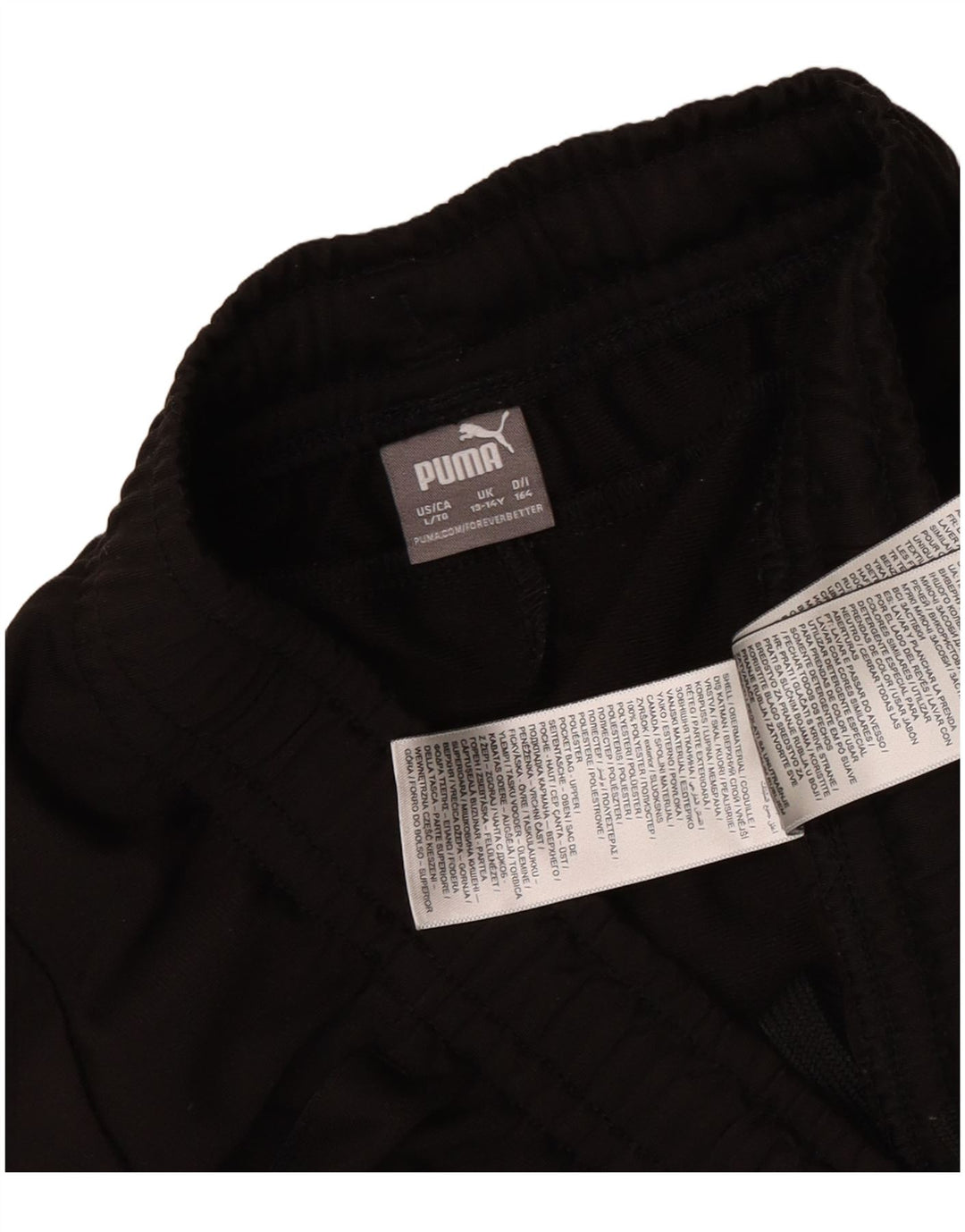 Puma Pantalon de survêtement garçon 13-14 ans Noir Polyester
