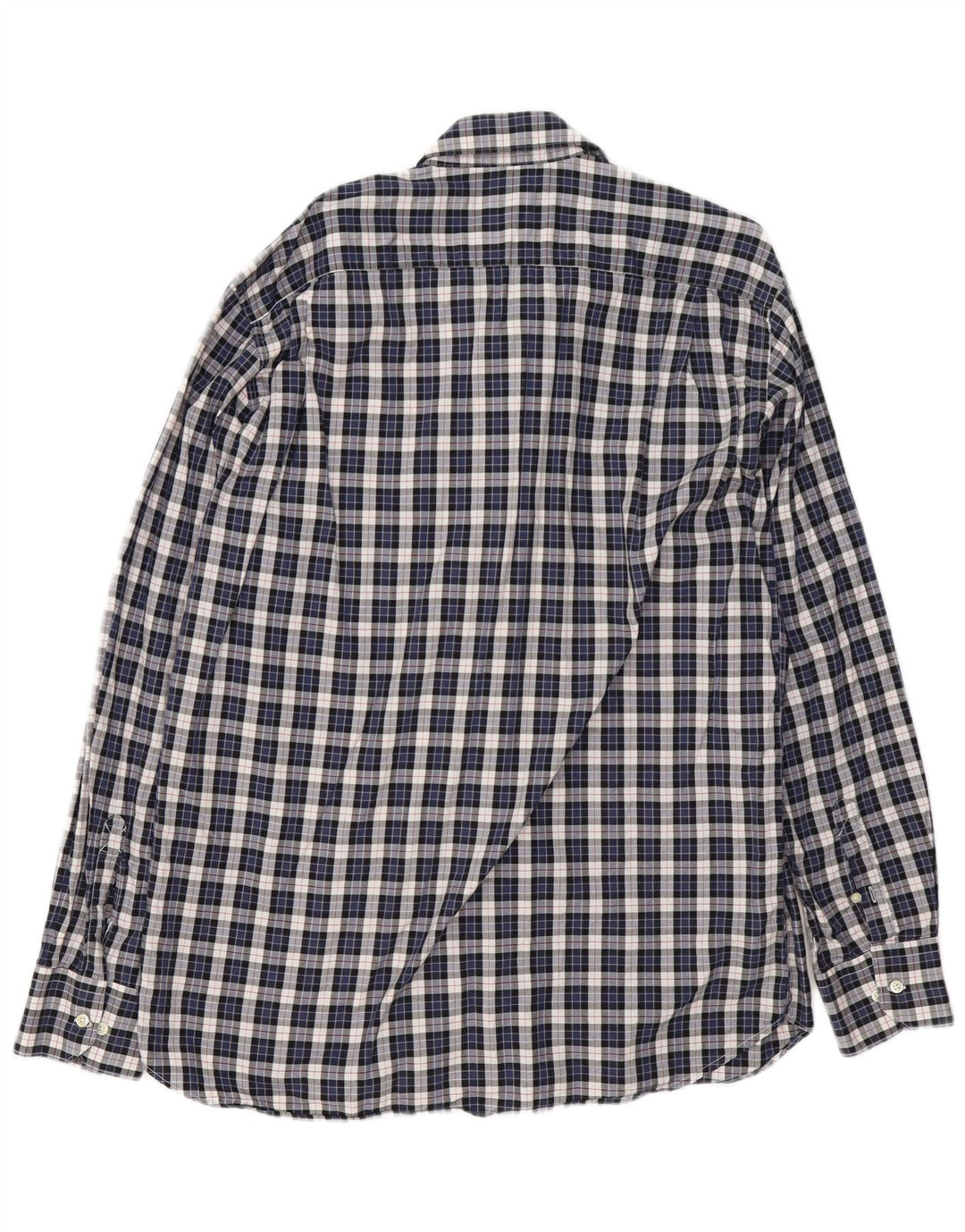 Barbour Chemise en flanelle pour hommes XL Bleu marine à carreaux en coton