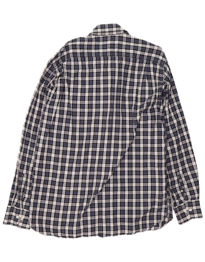 Barbour Chemise en flanelle pour hommes XL Bleu marine à carreaux en coton