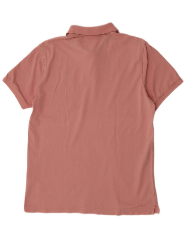 Calvin Klein Mens Polo Shirt Medium Pink Cotton
