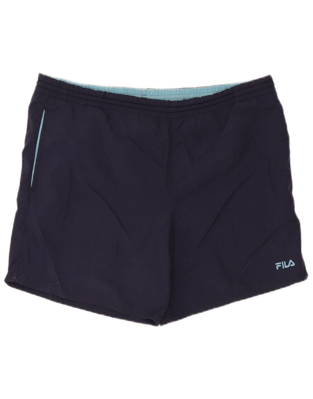 Fila Short de sport homme grand bleu marine polyester