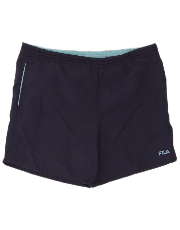 Fila Short de sport homme grand bleu marine polyester
