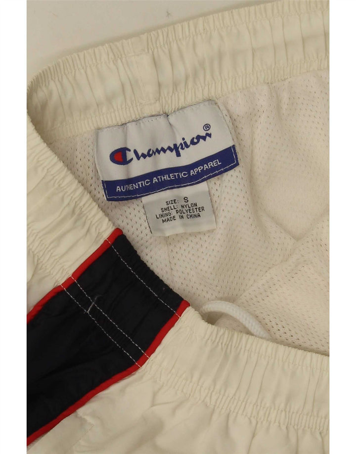 Champion Pantalon de Survêtement Capri Homme Petit Nylon Colorblock Blanc