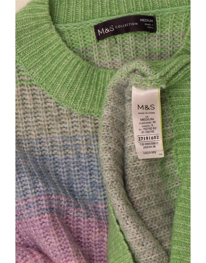 Marks & Spencer Pull ras du cou pour femme UK 14 Medium Multicolore