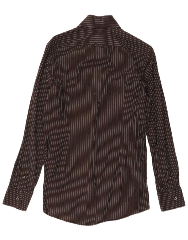 Dolce & Gabbana Chemise Homme Taille 40 15 1/2 Rayure Noire Moyenne