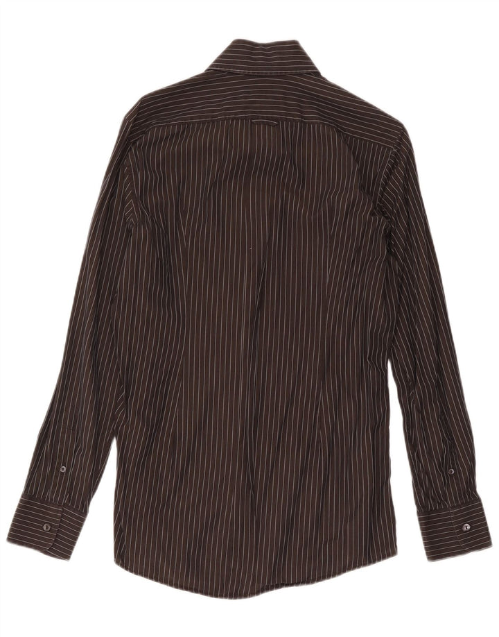Dolce & Gabbana Chemise Homme Taille 40 15 1/2 Rayure Noire Moyenne