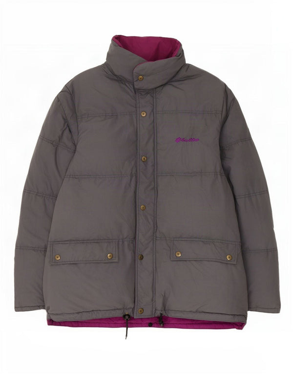Lotto Veste matelassée réversible à capuche pour homme UK 42 XL Gris Polyester