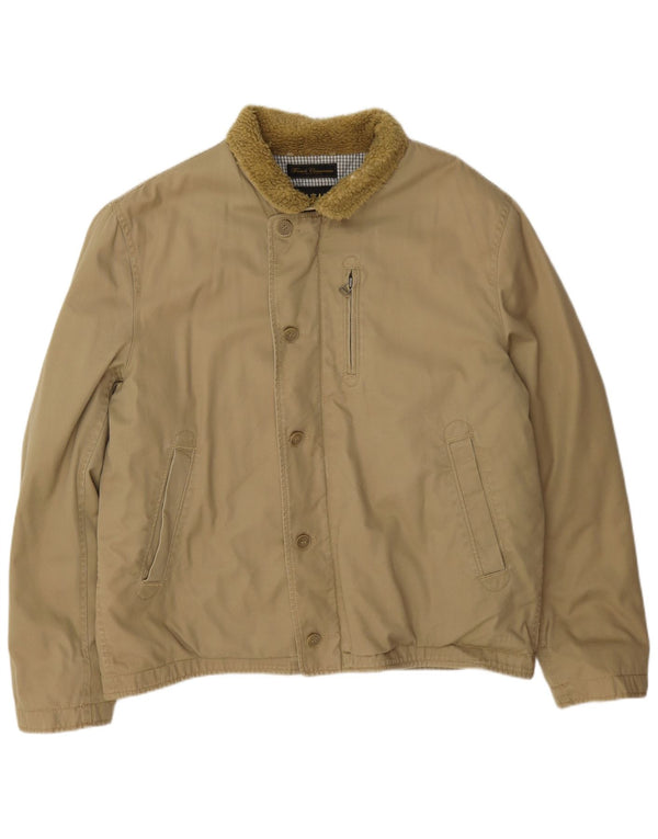 French Connection Veste coupe-vent pour homme UK 42 XL Beige Coton
