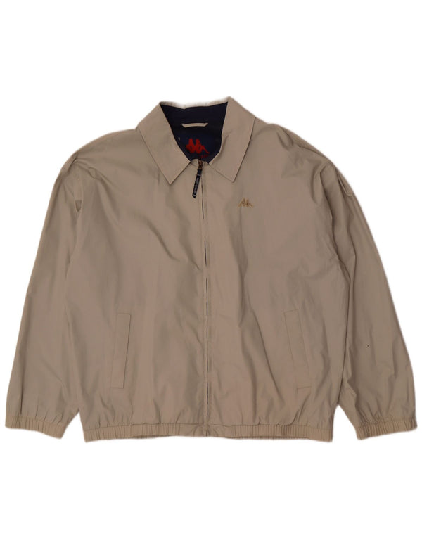 Kappa Veste Bomber Homme UK 44 2XL Beige Polyester