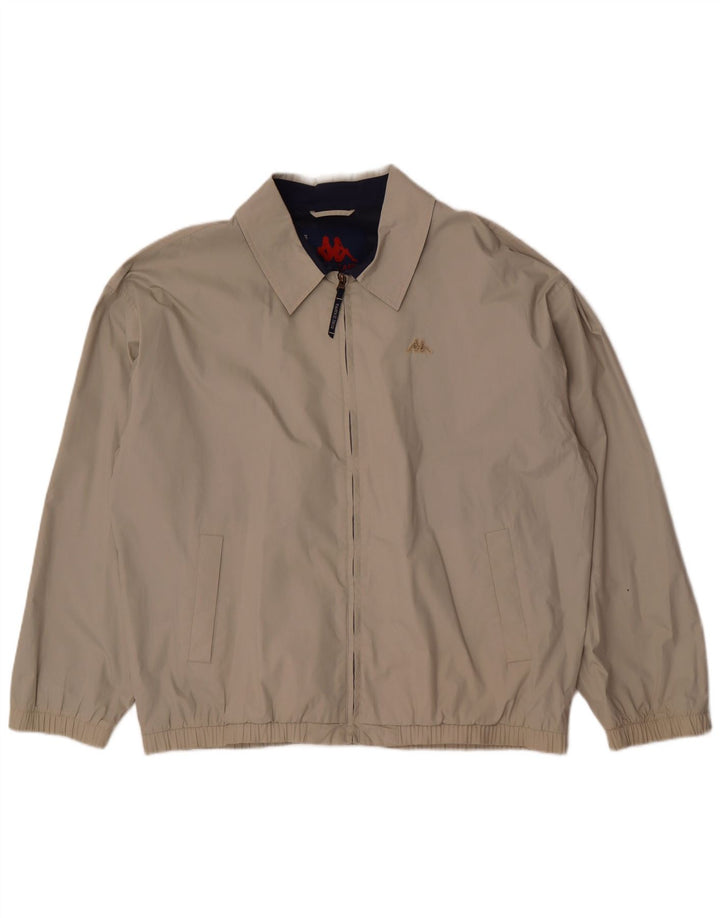 Kappa Veste Bomber Homme UK 44 2XL Beige Polyester