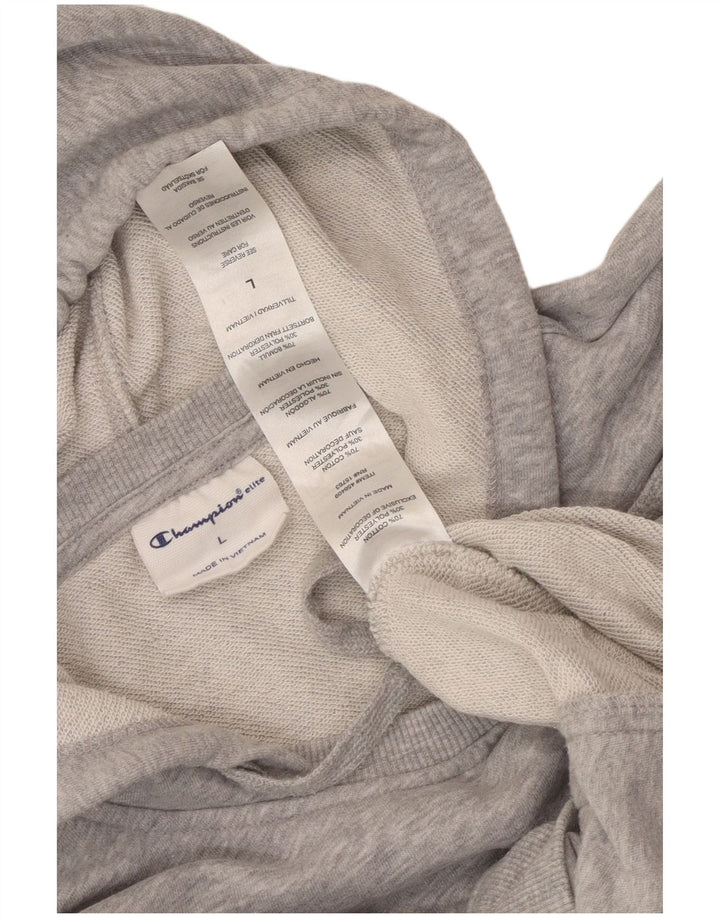 CHAMPION Pull à capuche Elite pour femme UK 16 Grand coton moucheté gris