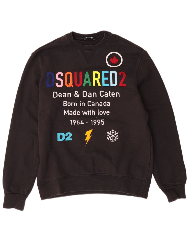 DSQUARED2 Sweatshirt Graphique Fille 15-16 ans Noir Coton