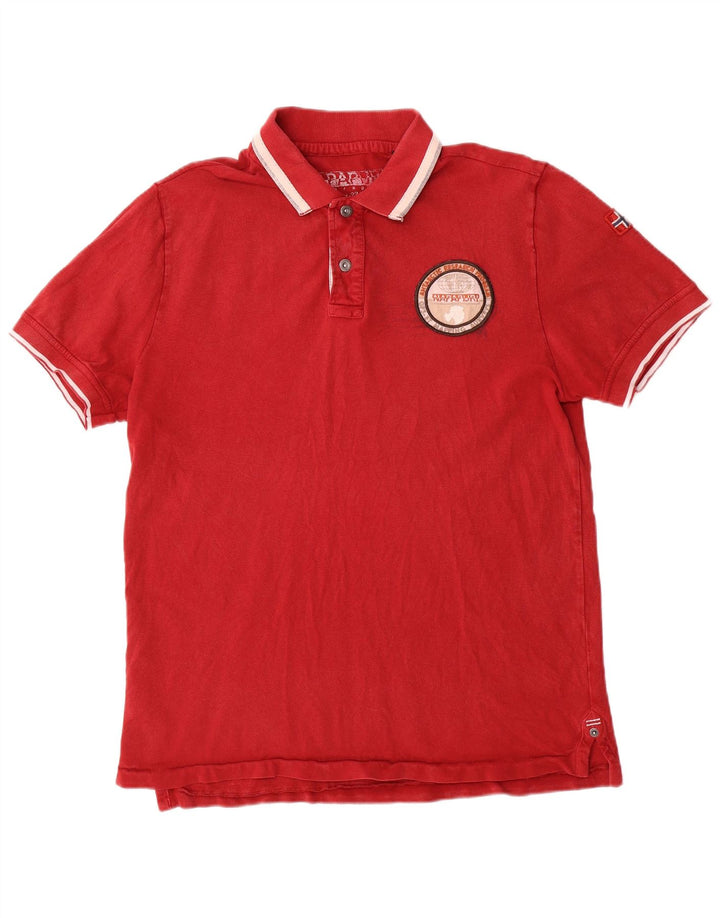 NAPAPIJRI Polo Geographic Homme Rouge Moyen