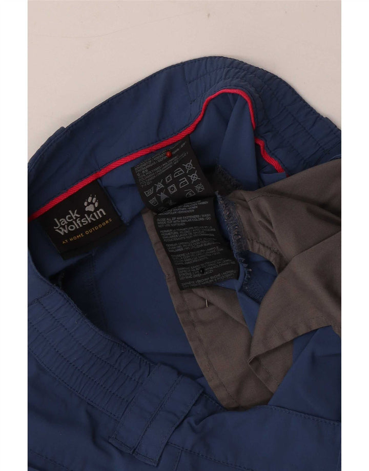 Jack Wolfskin Short Chino Femme UK 12 Medium W32 Bleu Polyamide